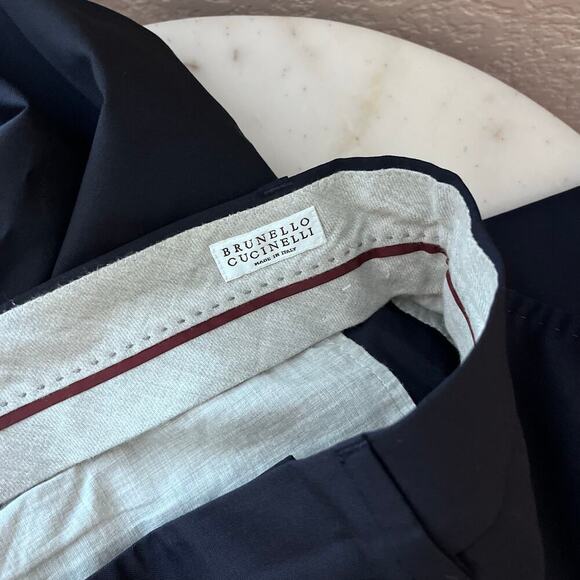 Brunello Cucinelli Ready to Wear Virgin Wool Trousers Pants 50 38 Dress Pant - Picture 8 of 11